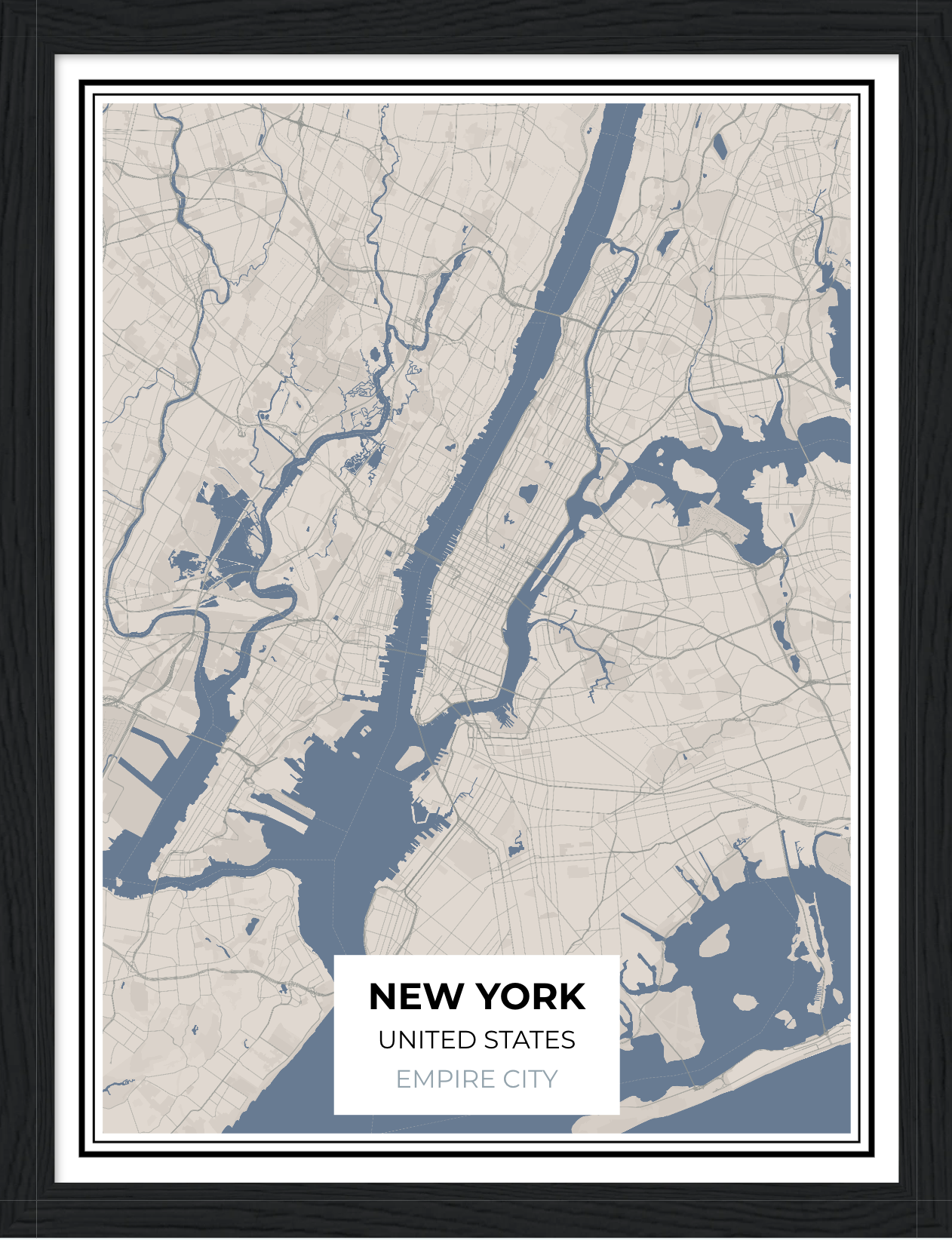 New York map poster